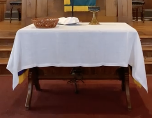 A Table With Some Holy Things In The Church