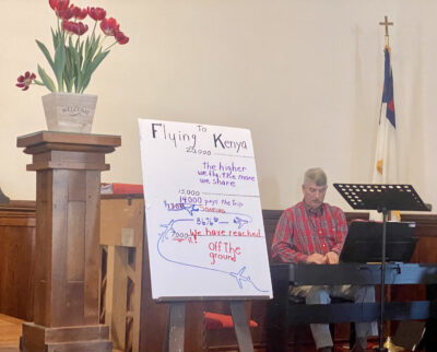 John Playing Piano In The Church